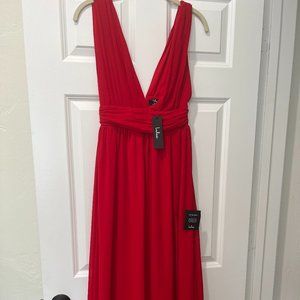NWT Lulus Red Heavenly Hues Maxi Dress
